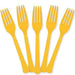 Yellow Sunshine Plastic Forks | 20ct - Zurchers