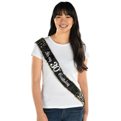 Sparkling Celebration Fabric Sash, 30 | 1 ct - Zurchers
