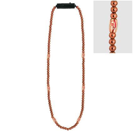 Light - Up LED Orange Bead Necklace 34" | 1 ct - Zurchers