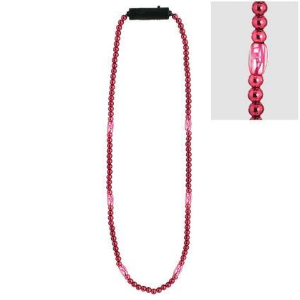 Light - Up LED Red Bead Necklace 34" | 1 ct - Zurchers
