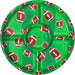 Football Plastic Compartment Tray 14.7" | 1 ct - Zurchers