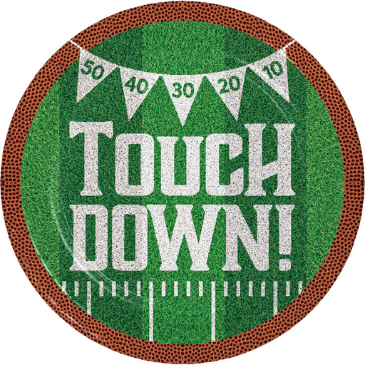 Football Tailgate Time Plates 9" | 8 ct - Zurchers