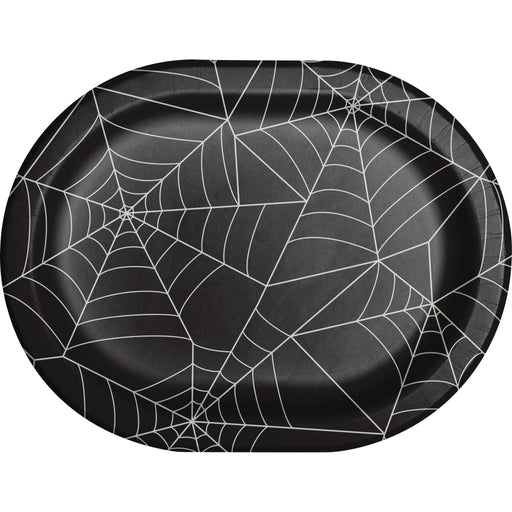 Spider Web Paper Oval Plates | 8 ct - Zurchers