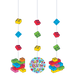 Block Bash Hanging Decorations | 3 ct - Zurchers