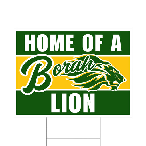 A Borah High School Spirit Yard Sign 24" x 18".