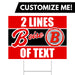 A Boise High School Custom Yard Sign 24" x 18".