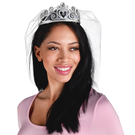 Romantic Bride Veiled Tiara | 1ct - Zurchers