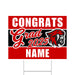 A  24" x 18" American Fork High School Grad Yard Sign.