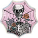Spider Web & Skeleton Iridescent Paper Plates | 8 ct - Zurchers