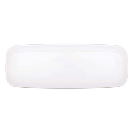 White Recyclable Long Platter 6.5" x 17.5" | 1 ct - Zurchers
