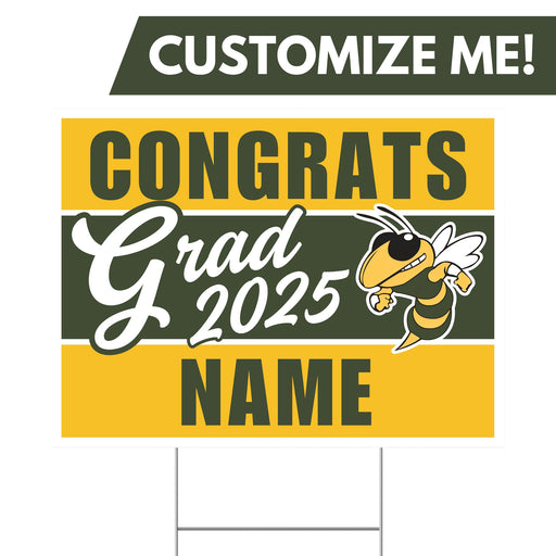 A Bonneville ID High School Custom Grad Yard Sign 24" x 18".