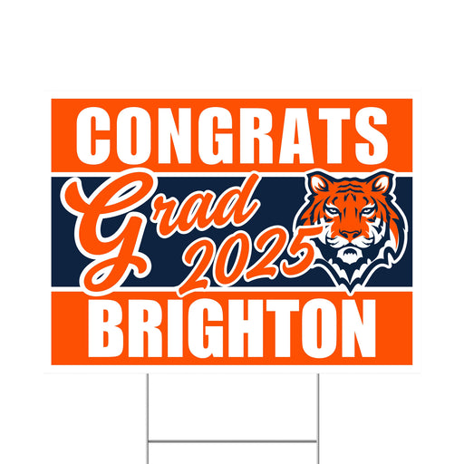 A Brighton High School Grad Yard Sign 24" x 18".