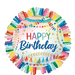 Birthday Streamers Fringe SuperShape Mylar Balloon, 24" | 1 ct - Zurchers