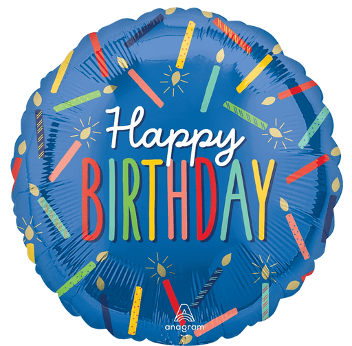 Birthday Candles Mylar Balloon, 18" | 1 ct - Zurchers