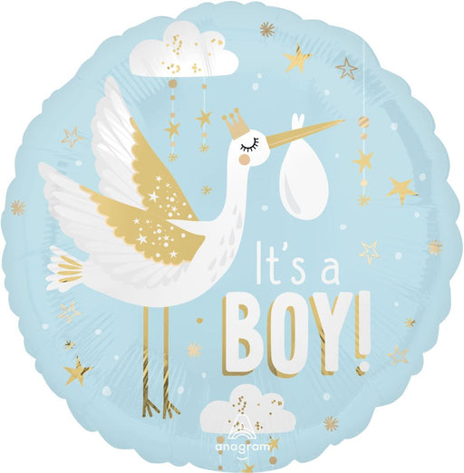 Satin Special Delivery Baby Boy Mylar Balloon, 18" | 1 ct - Zurchers
