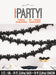 Hauntings Bats Tissue Garland 10" | 3ct - Zurchers