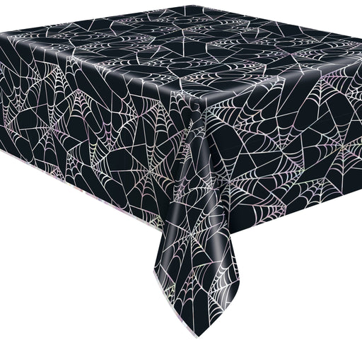 Hauntings Pastel Plastic Spiderweb Tablecover | 1 ct - Zurchers