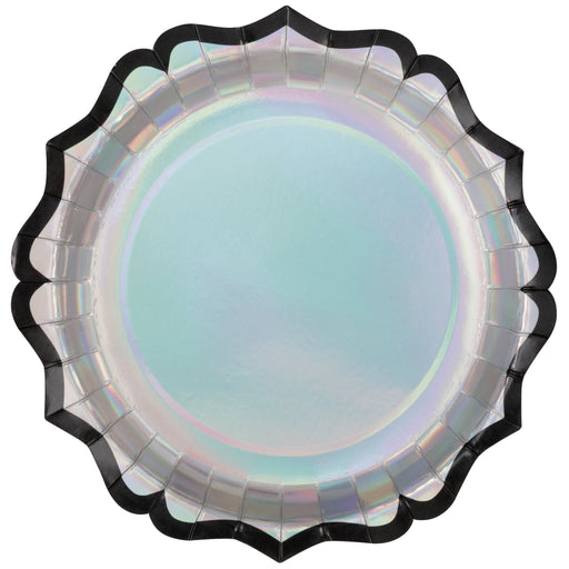 Hauntings Shaped Iridescent Paper Plates 8.25" | 8 ct - Zurchers
