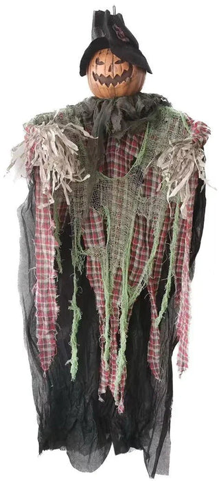 Hanging Pumpkin Scarecrow Plaid 47" | 1 ct - Zurchers