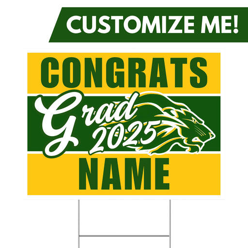 A Borah Custom Grad High School Custom Grad Yard Sign 24" x 18".