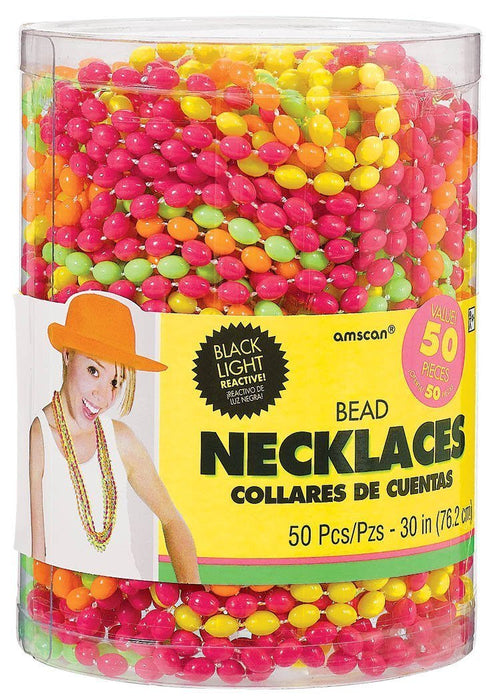 30in Neon Multi - Bead Necklace | 50ct - Zurchers