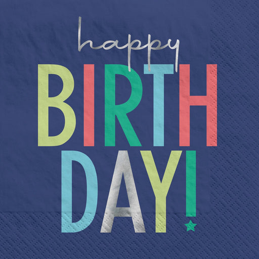 Modern Birthday Luncheon Napkins | 16ct - Zurchers