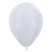 Pearl White Latex Balloon w/ Helium & Hi - Float, 11" | 1 ct - Zurchers