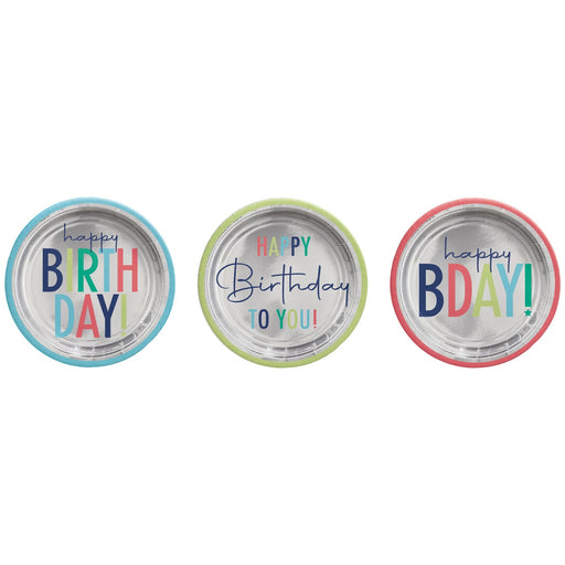 Modern Birthday Happy Birthday Assorted Plates, 7" | 8ct - Zurchers