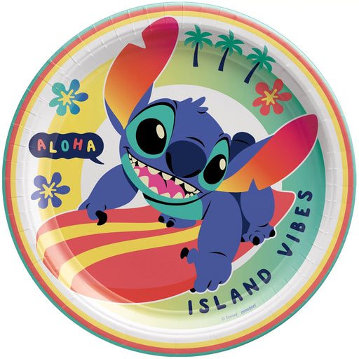 Stitch Round Paper Plates 9" | 8 ct - Zurchers