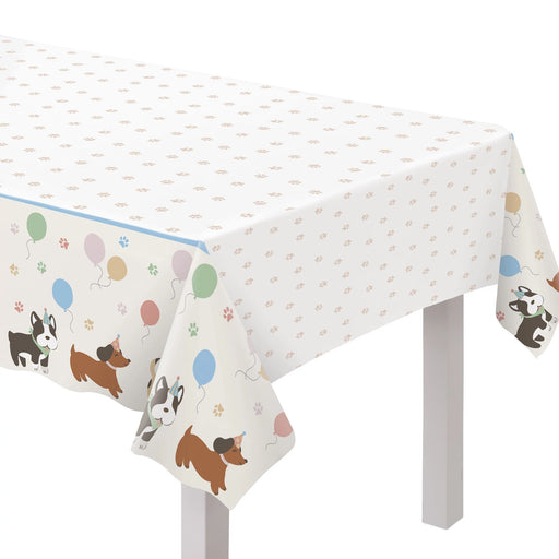 Pawsome Party Plastic Table Cover, 54" x 96" | 1 ct - Zurchers