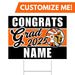 A Buhl Custom High School Custom Grad Yard Sign 24" x 18".