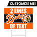 A Buhl High School Custom Yard Sign 24" x 18".