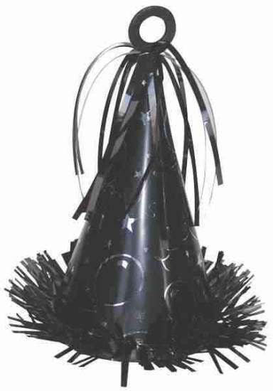 Balloon Weight, Black Party Hat | 1ct. - Zurchers