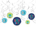 Modern Birthday Swirl Decorations | 12 ct - Zurchers