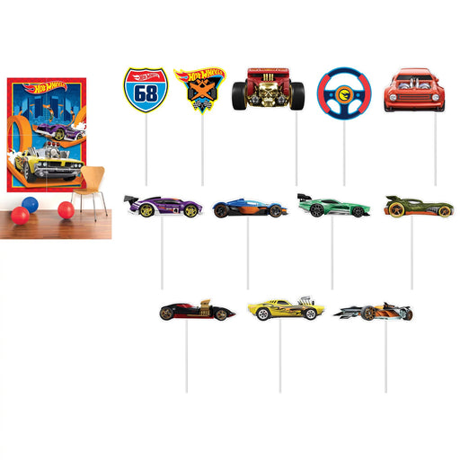Hot Wheels Scene Setter w/Props | 16pcs - Zurchers