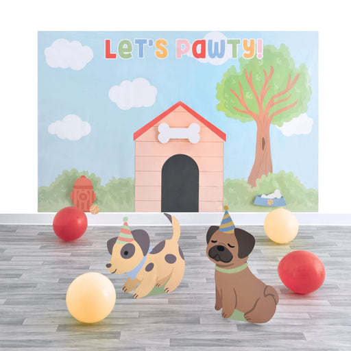 Pawsome Party 3D Scene Setter w/ Props | 9 pc - Zurchers