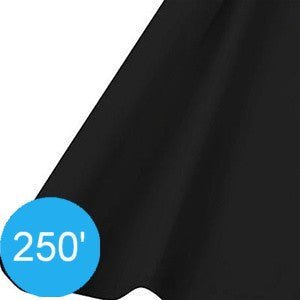 Jet Black 250' Plastic Table Roll | 1ct - Zurchers