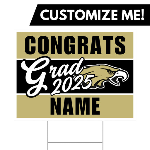 A Capital High School Custom Grad Yard Sign 24" x 18".
