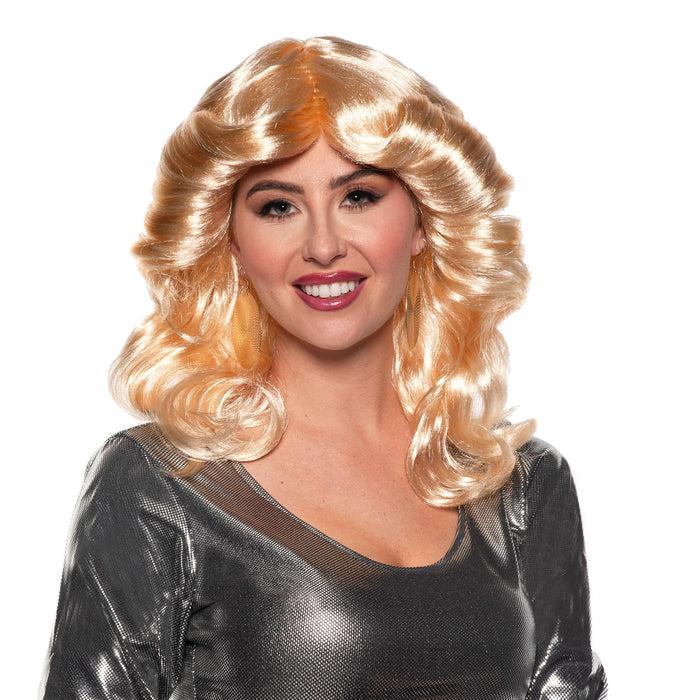 70's Feathered Adult Blond Wig | 1 ct - Zurchers