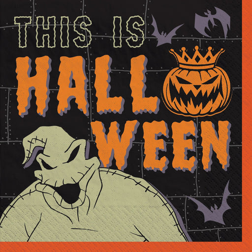 Nightmare Before Christmas Pumpkin King Luncheon Napkins | 36 ct - Zurchers