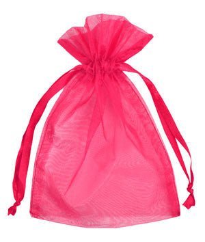 Hot Pink Organza Bags | 10 ct - Zurchers