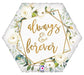 Always & Forever Geometric Mylar Balloon, 18" | 1 ct - Zurchers