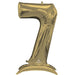 Air Filled White Gold Number Self Standing Balloons 54" | 1 ct - Zurchers