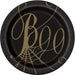 Halloween Black and Gold Spider Web Plates 7" | 8ct - Zurchers