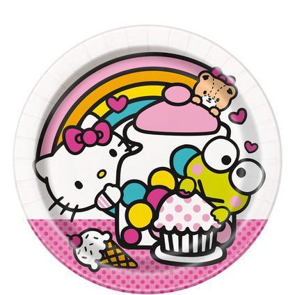 Hello Kitty And Friends Dessert Plates 7in | 8 ct - Zurchers