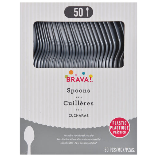 Silver Plastic Spoons | 50 ct - Zurchers