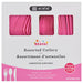 Bright Pink Plastic Assorted Cutlery | 80 pcs - Zurchers