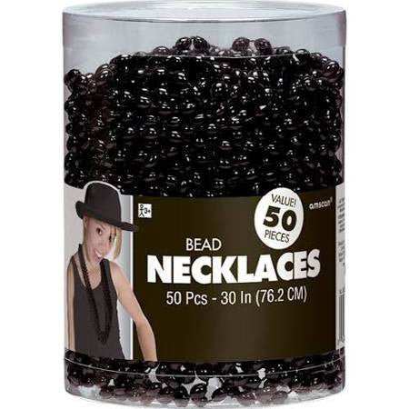 Black Beaded Necklaces | 50ct - Zurchers