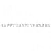 Anniversary Letter Banner. Silver. 7.8' |1 ct