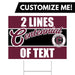 A Centennial High School Custom Yard Sign 24" x 18".